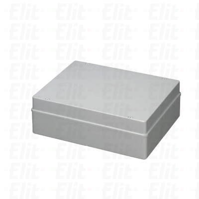 Puszka bezhalogenowa n/t gładka z pokrywą herm.IP56 120°C Poliwęglan szara PV 380x300x120