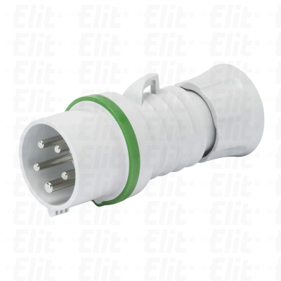 Wtyczka przenośna 4P 16A >50V zielona IP44 10H IEC 309 HP GW60705H