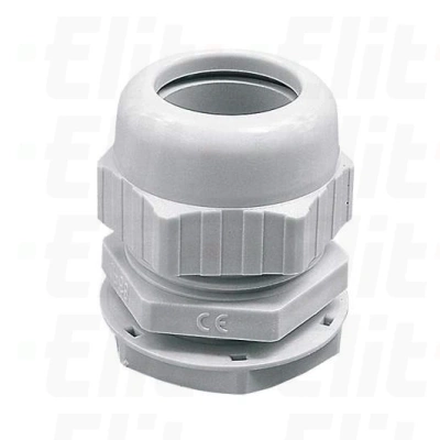 Dławnica kablowa z nakrętką szara PG7 samogasnąca IP68