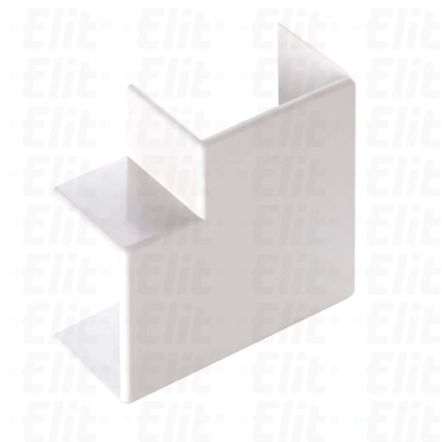 Naroże płaskie kanału CP 120x80 białe