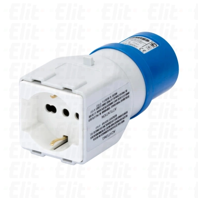 Adapter 2 P+N 16A 230V 1x2 P+N D.A.P30/17 IEC 309 HP GW64212