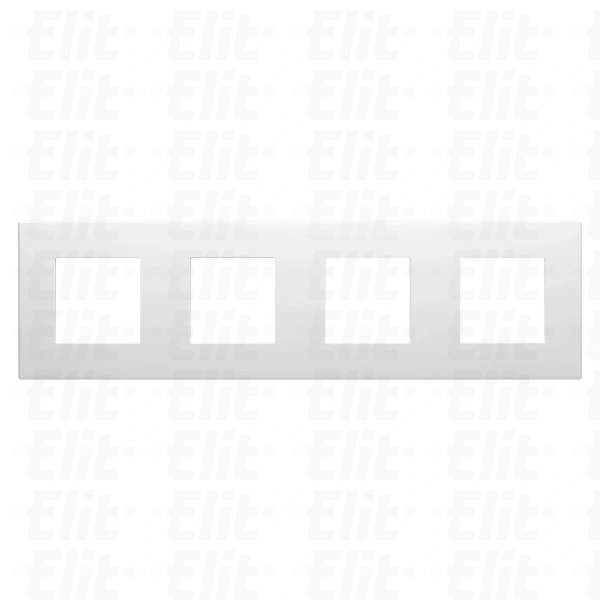 Ramka 4-krotna, biała, Dahlia