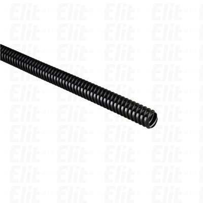 Rura spiralna wysokoelastyczna czarna 320N samogasnąca PVC +5°C +60°C PV UV fi 12 /30m/
