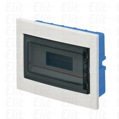 Rozdzielnica modułowa 1x12 podtynkowa do ścianek karton-gips IP40 drzwi transp. IP40 biała