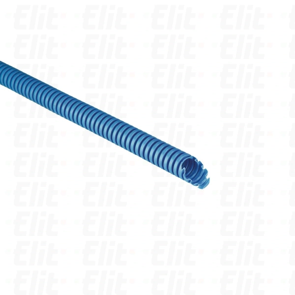 Rura karbowana 750N niebieska samogasnąca -5C° +60C° PV UV IK07 fi 25 /50m/