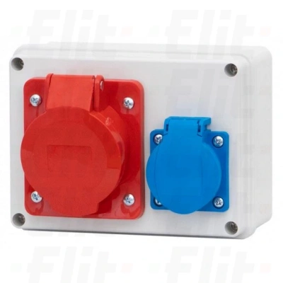 Rozdzielnica budowlana BERGAMO 1x5P 16A, 1x2P+Z ITALINE