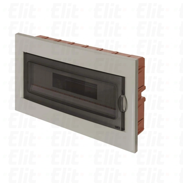 Rozdzielnica modułowa 1x18 podtynkowa IP40 drzwi transp. IP40 szara