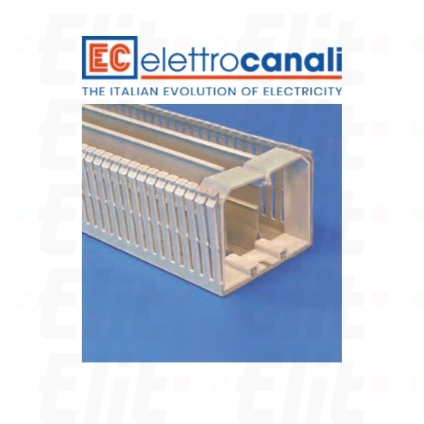 Korytko grzebieniowe samogasnące 4/6/4 25x40 szare RAL 7030 z pokrywą PV UV /2m/ (100m opak.)
