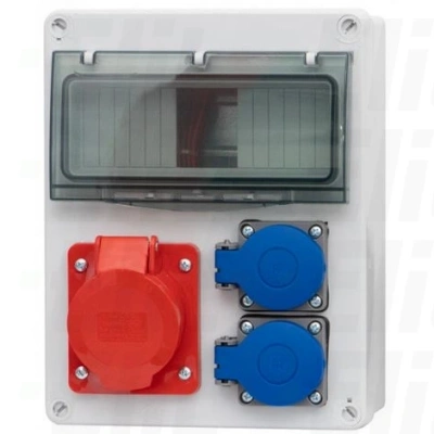 Rozdzielnica budowlana SYCYLIA 32/5, 2x250V, 8M ITALINE