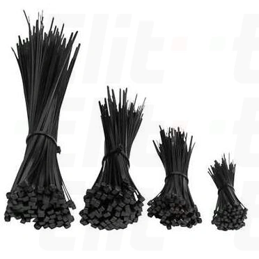 Opaski zaciskowe 250x4,8 czarne UV  PV COBRA /100szt./