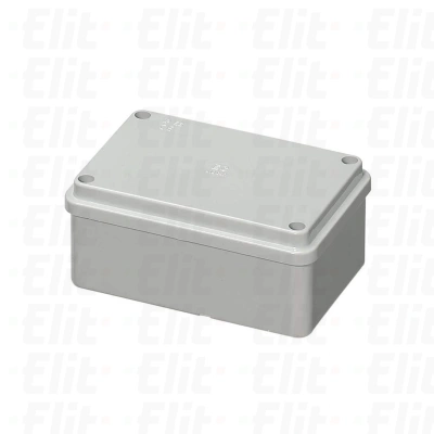 Puszka bezhalogenowa n/t gładka z pokrywą herm.IP56 120°C Poliwęglan szara PV 120x80x50