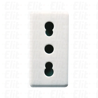 GNIAZDO 16A 2P+E DUAL AMP.WŁOS. SY/WT