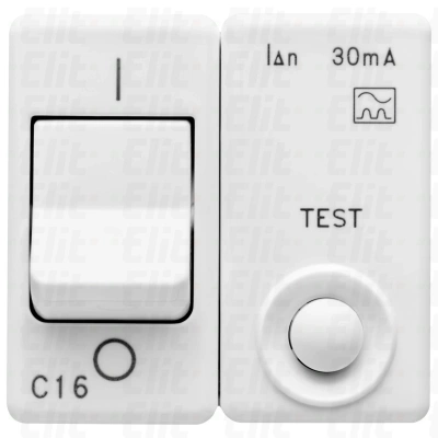 WYŁĄCZNIK Z ZABEZPIECZENIEM RCBO-1P+N C16 IDN 30MA 230V 3KA SY/WT