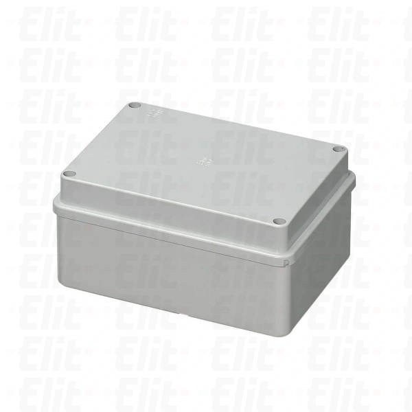 Puszka bezhalogenowa n/t gładka z pokrywą herm.IP56 120°C Poliwęglan szara PV 150x110x70