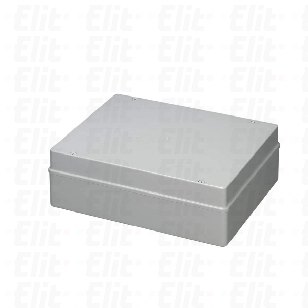 Puszka bezhalogenowa n/t gładka z pokrywą herm.IP56 120°C Poliwęglan szara PV 380x300x120