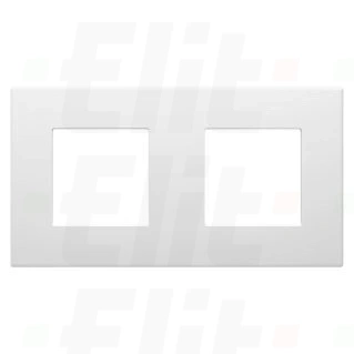 Ramka 2-krotna, biała, Dahlia