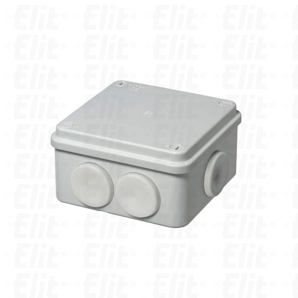 Puszka n/t herm. 105x105x55 z bezpośrednim wlotem szara IP55 śruby 1/4 obrotu