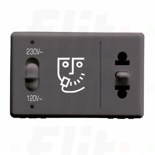 230/120V EURO/USA GNIAZDO GOLARKI SY/BK