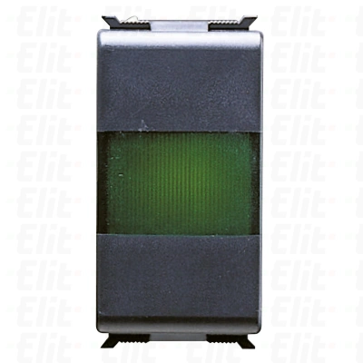POJEDYNCZA LAMPA Z ROZPRASZACZEM 12/24/230V ZIELONY