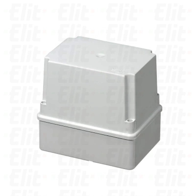 Puszka bezhalogenowa n/t gładka z pokrywą wysoka herm.IP56 120°C Poliwęglan szara PV 150x110x140
