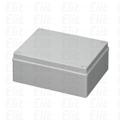 Puszka bezhalogenowa n/t gładka z pokrywą herm.IP56 120°C Poliwęglan szara PV 240x190x90