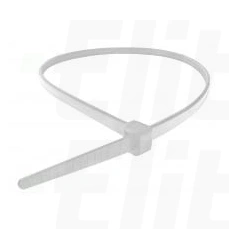 Opaski zaciskowe 200x7,6 białe COBRA /100szt./