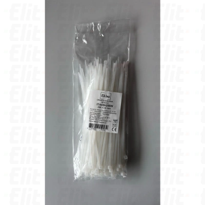 Opaska kablowa 120x3,6 biała ITA036120W /100szt/