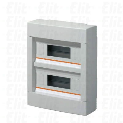 Rozdzielnica modułowa 2x12 natynkowa bez drzwi IP40 szara