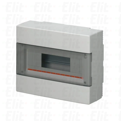 Rozdzielnica modułowa 1x12 natynkowa drzwi transp. IP40 szara