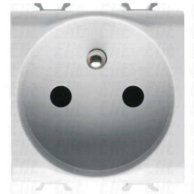 Gniazdo pojedyncze z/u 16A 2 moduły białe standard francuski ELIT00815