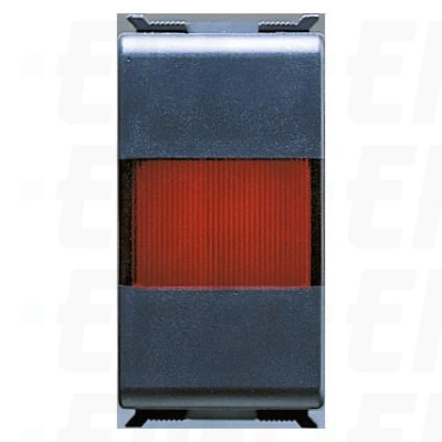 POJEDYNCZA LAMPA Z ROZPRASZACZEM 12/24/230V CZERWONY