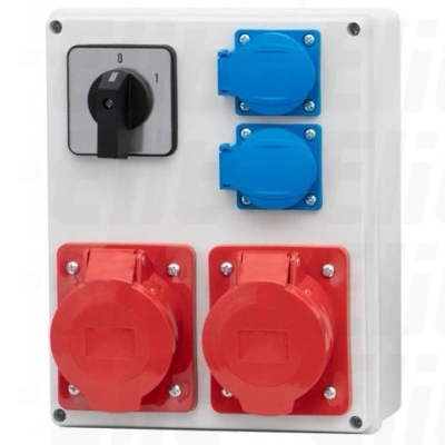 Rozdzielnica budowlana FLORENCJA 16/5, 32/5, 2x250V, 0/1 ITALINE