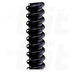 Rura spiralna 12G czarna
