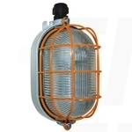 Oprawa ATEX strefa 22 E27 18 W IP 65 Obudowa Alum. Owalna szara -20+40C 199x112 mm