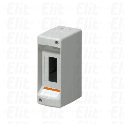 Rozdzielnica modułowa 1x2 natynkowa bez drzwi IP40 szara