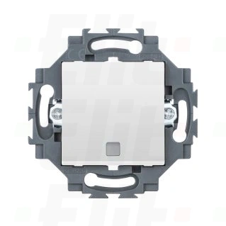 Łącznik pojedynczy 1P 10AX, podświetlany z okienkiem, samozaciski, biały, Dahlia